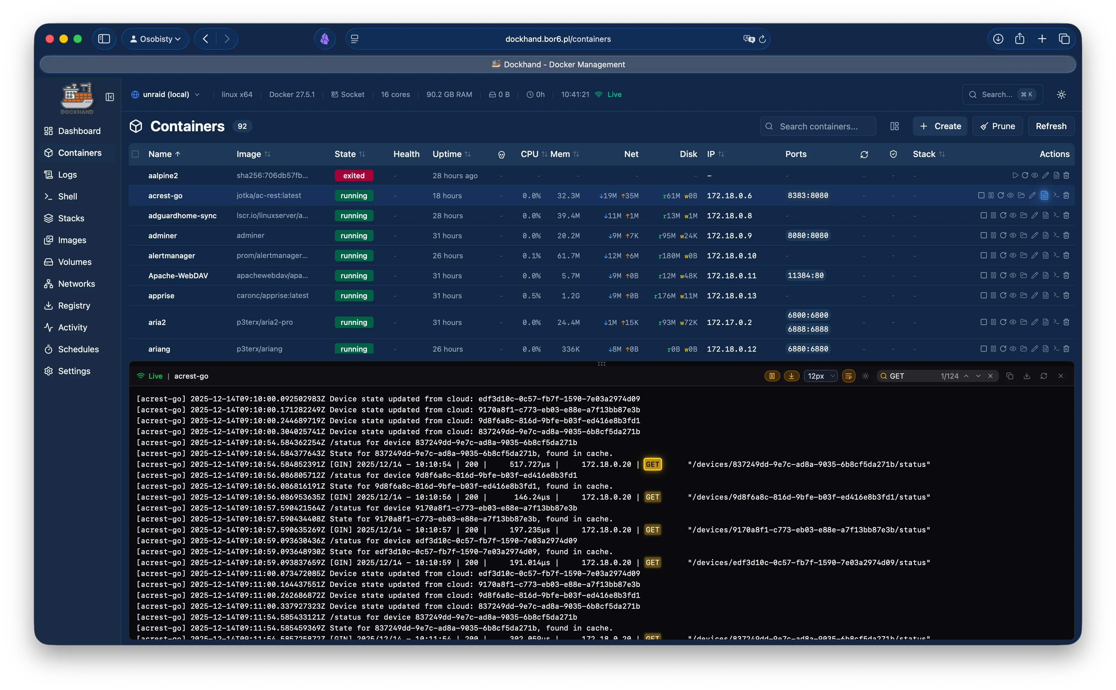 Container inspection
